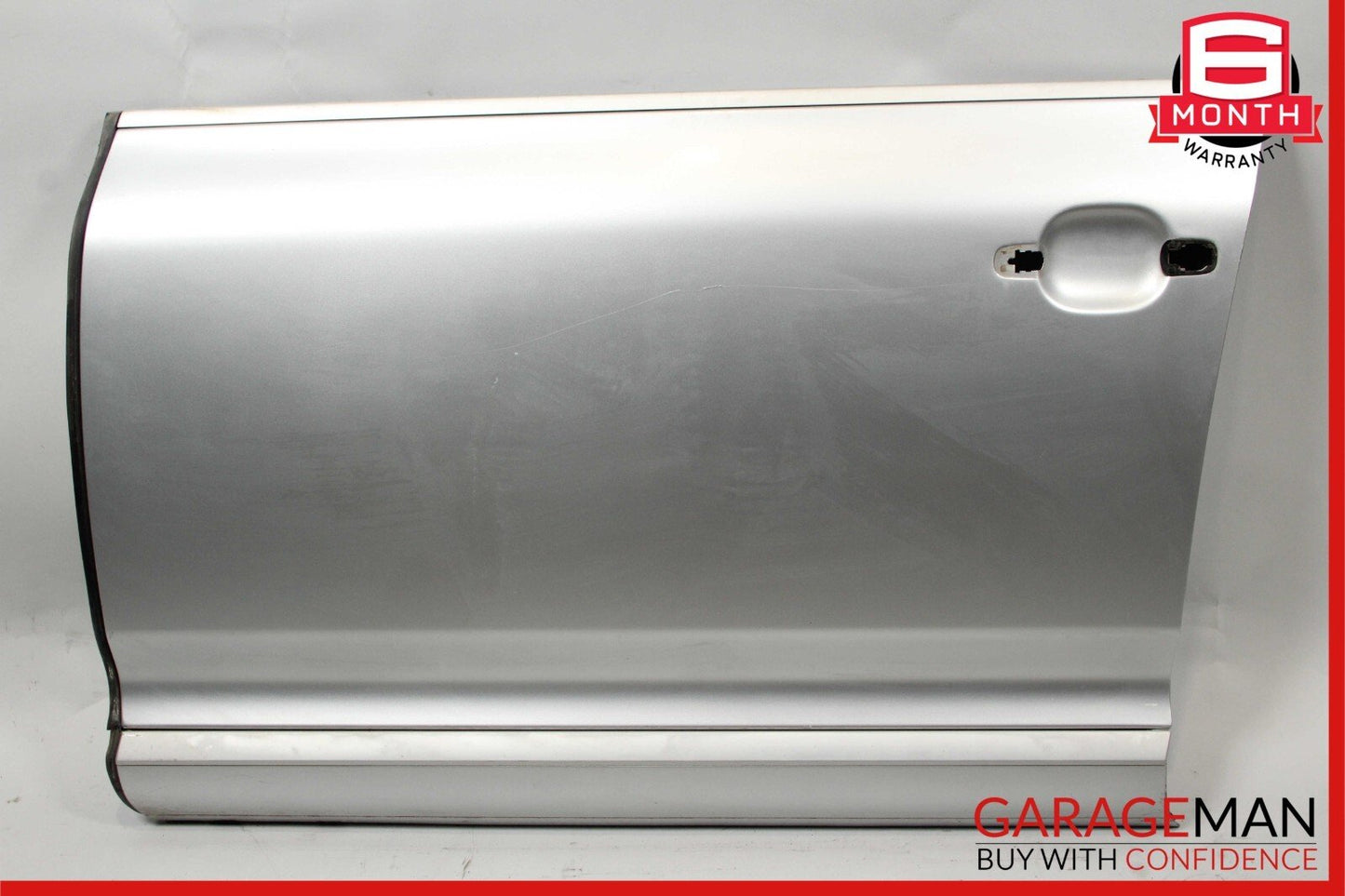 03-10 Porsche Cayenne 955 Front Left Exterior Door Shell Frame Crystal Silver