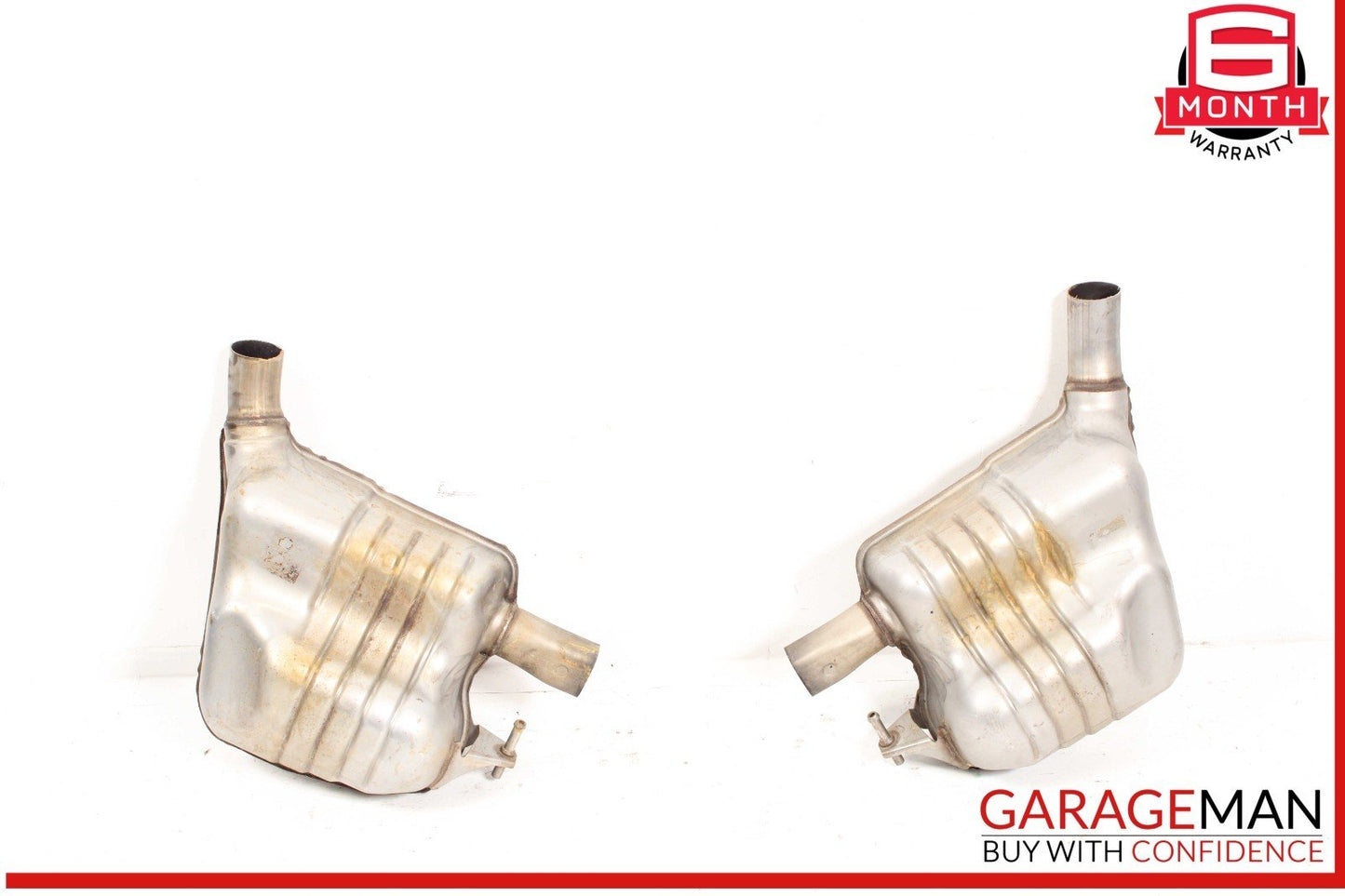 17-20 Mercedes W213 E300 M274 Left & Right Exhaust Muffler Mufflers Set OEM
