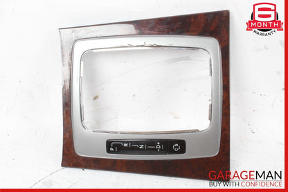 08-14 Mercedes W204 C300 Center Console Shift Shifter Plastic Trim Cover Wood