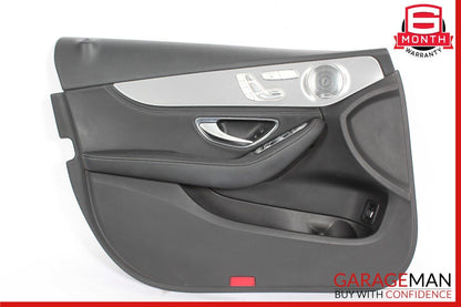 15-18 Mercedes W205 C300 C350e Front Left Interior Door Panel Anthracite Assy
