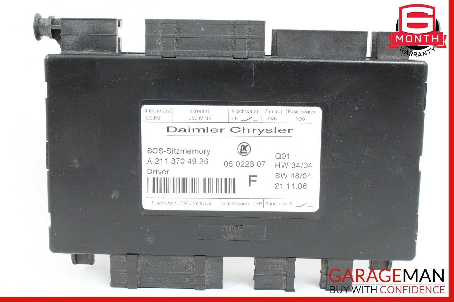 03-11 Mercedes CLS350 E350 E550 GL450 Front Left Side Seat Control Module Unit