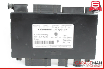 03-11 Mercedes CLS350 E350 E550 GL450 Front Left Side Seat Control Module Unit
