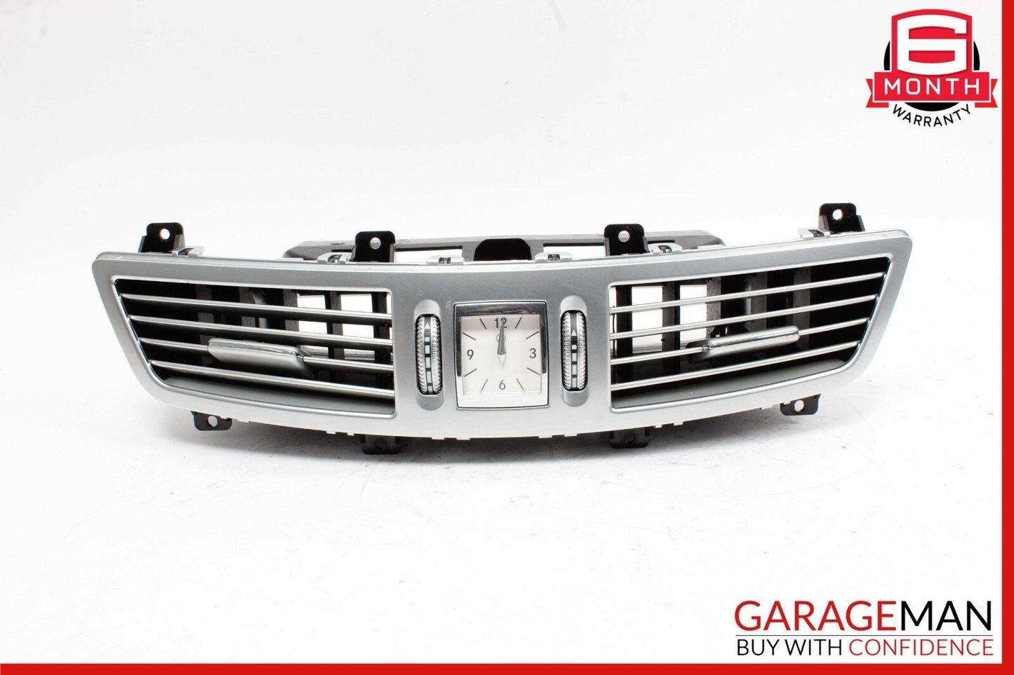 07-13 Mercedes W221 S550 S450 Center Dash A/C Air Vent Trim Clock 2218300954 OEM