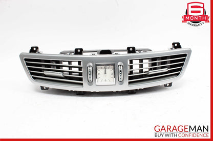07-13 Mercedes W221 S550 S450 Center Dash A/C Air Vent Trim Clock 2218300954 OEM