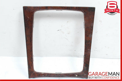 08-15 Mercedes W204 C300 C63 AMG Center Console Gear Shift Trim Bezel Cover Wood
