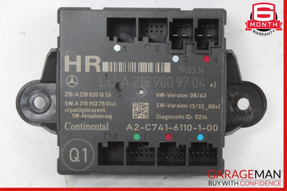 08-18 Mercedes W218 CLS550 GLK350 C350 Rear Right Side Door Control Module OEM
