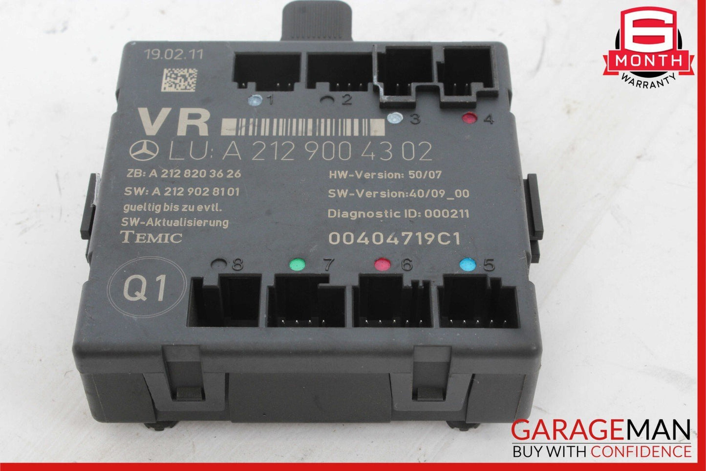 08-18 Mercedes W212 E350 E400 C250 Front Right Side Door Control Module Unit OEM