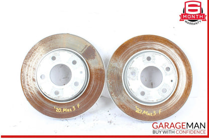 19-23 Mazda 3 Front Left and Front Right Side Brake Disc Rotor Rotors OEM