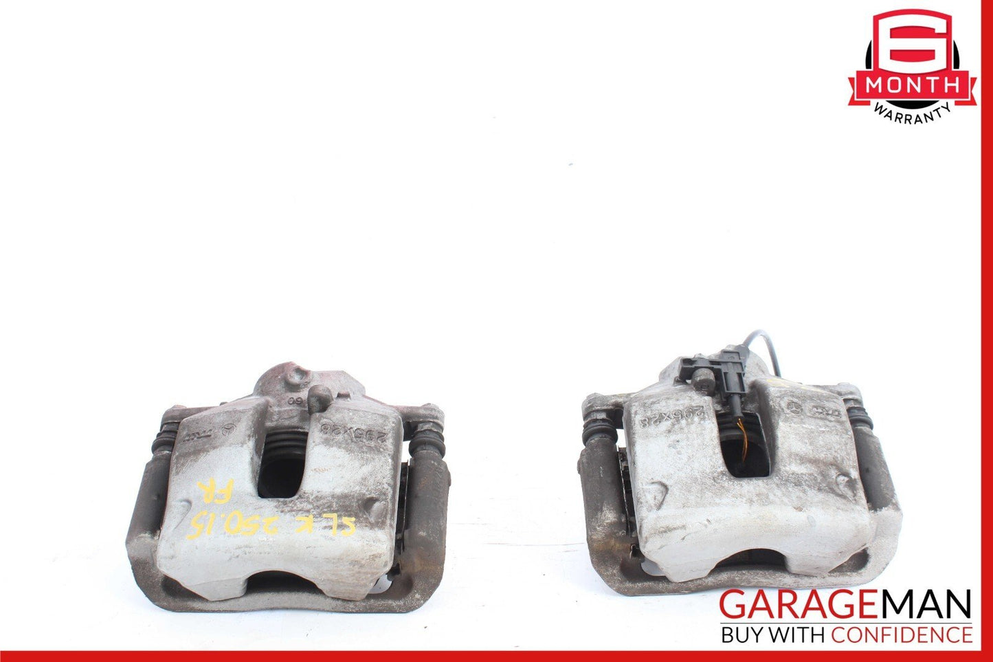 08-15 Mercedes R172 SLK250 Front Left & Right Side Brake Calipers Caliper Set