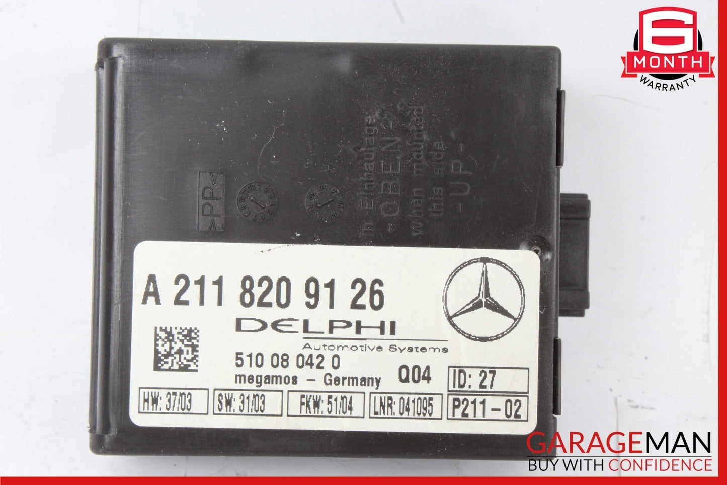 00-11 Mercedes R230 SL500 CL600 C240 Anti Theft Alarm Control Module Unit OEM