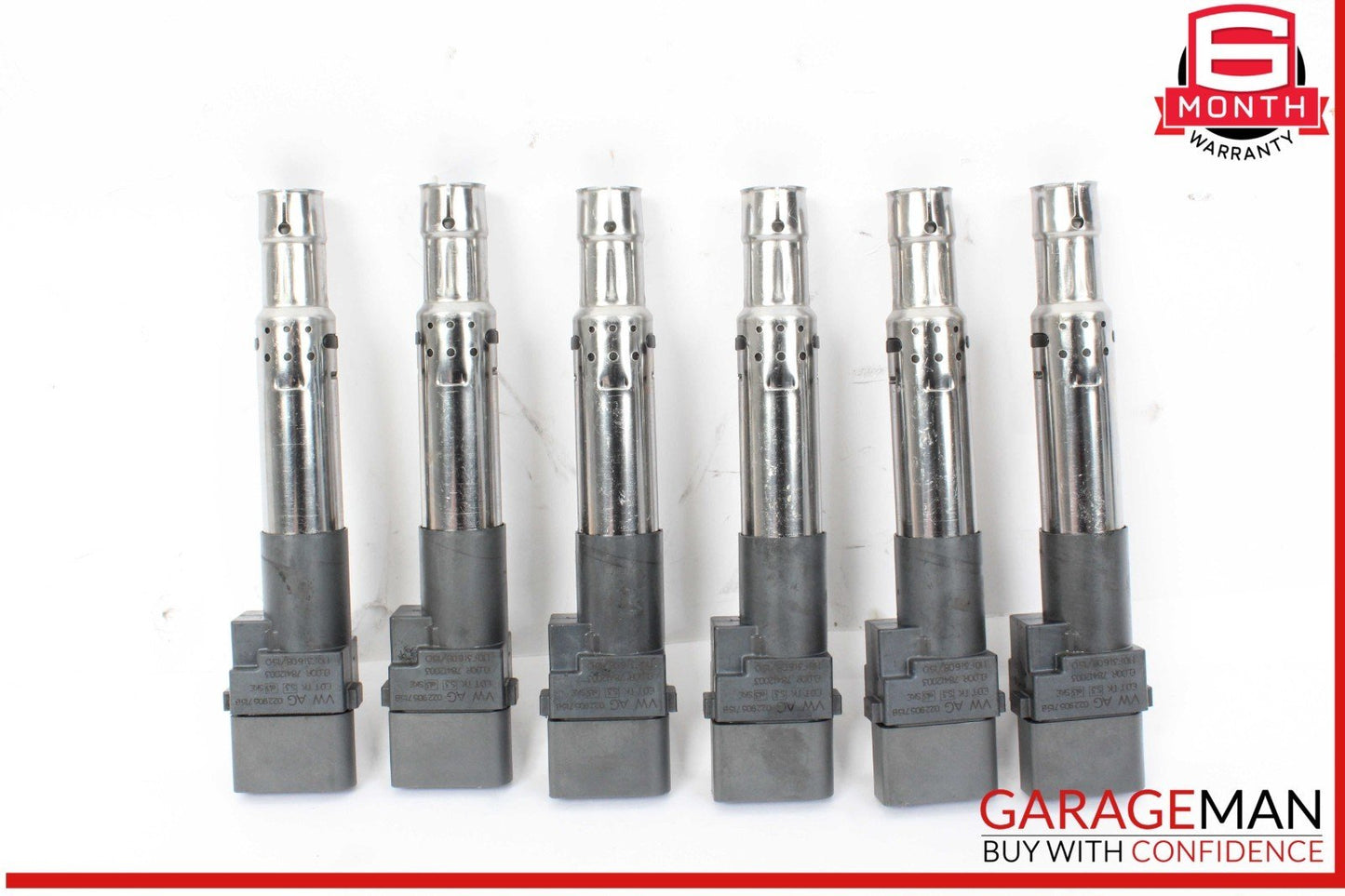 09-16 Porsche Cayenne 958 Audi S4 Engine Ignition Coil Coils Set of 6 022905715B