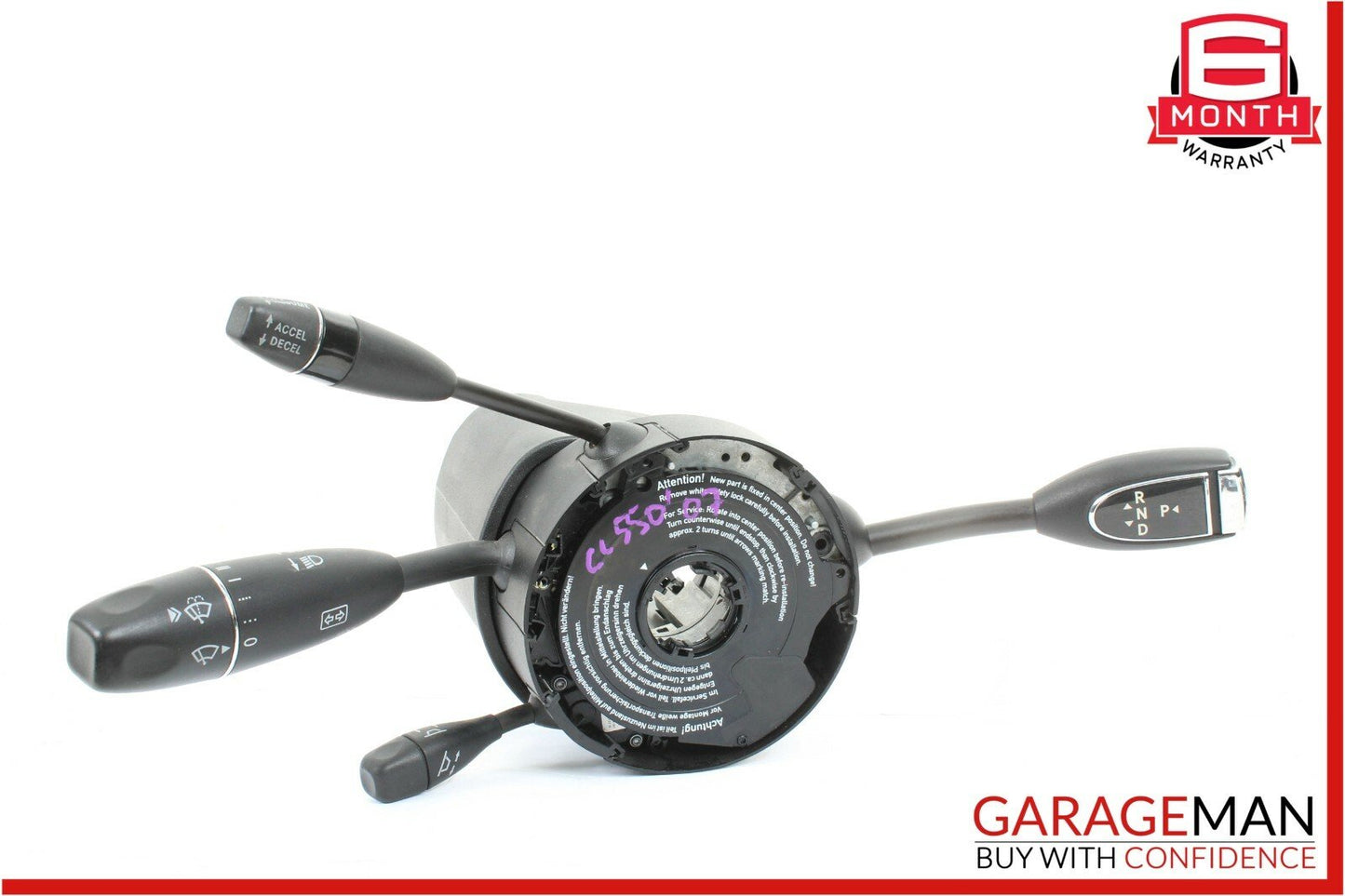 07-13 Mercedes W216 CL550 Steering Column Control Switches Assembly Black OEM