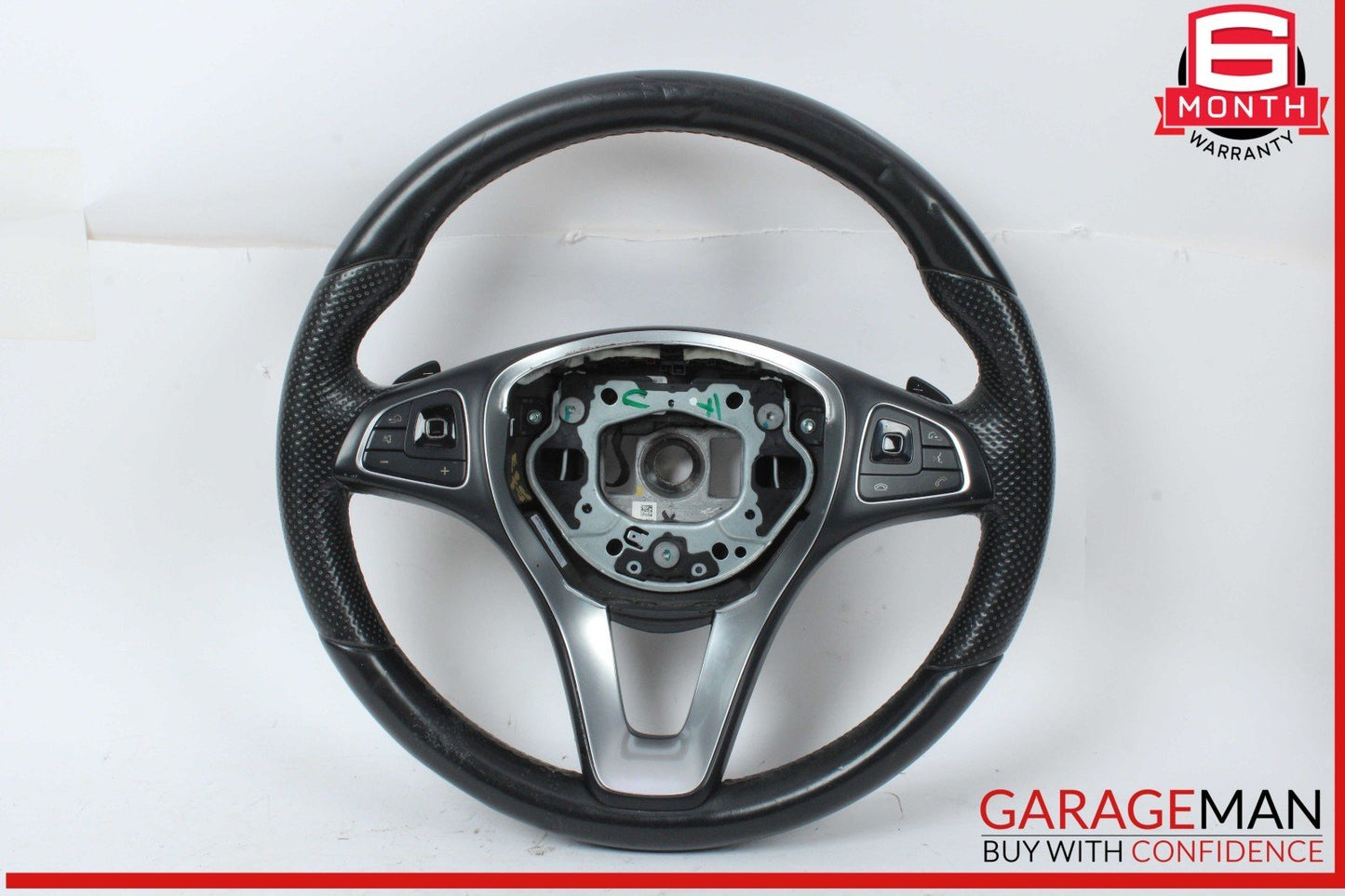 17-19 Mercedes W213 E300 Sport Steering Wheel Black 0004607103 OEM