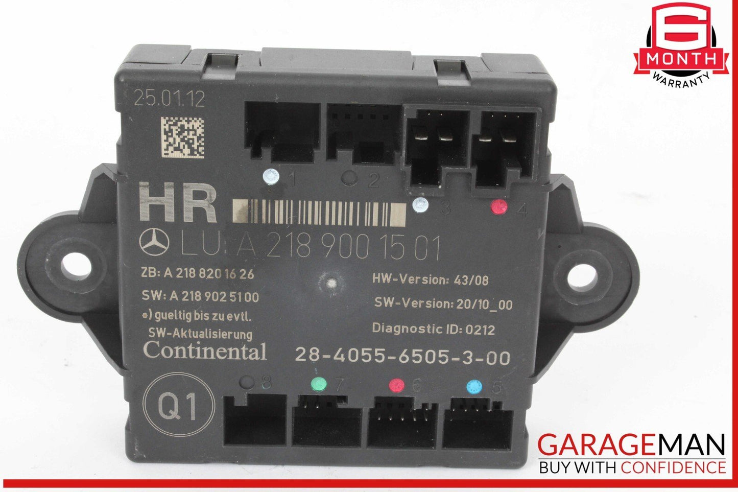 08-18 Mercedes W218 CLS550 C300 E550 Rear Right Side Door Control Module Unit