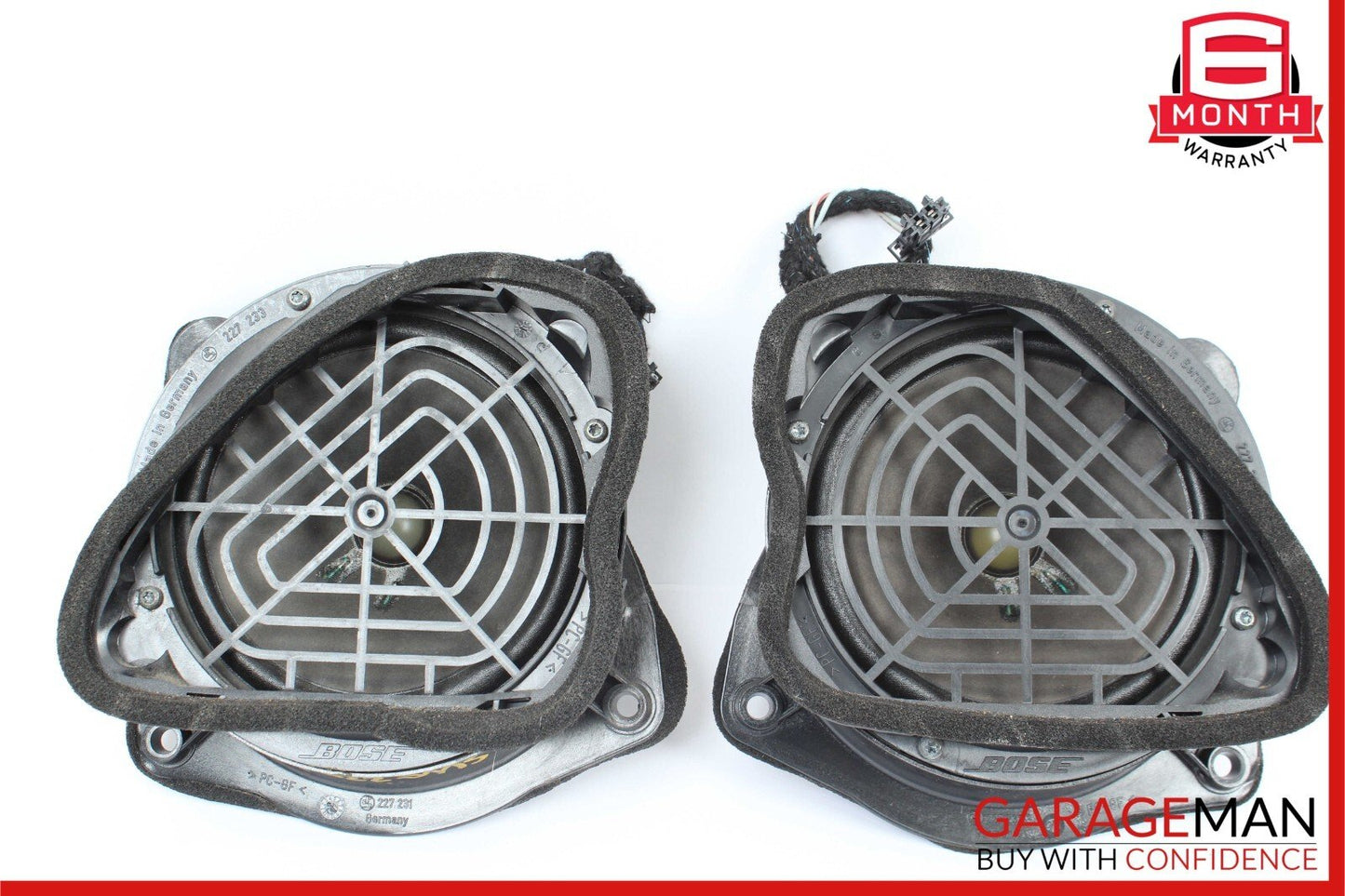 97-04 Mercedes R170 SLK320 Front Right & Left Side Door Sound Speakers Set of 2