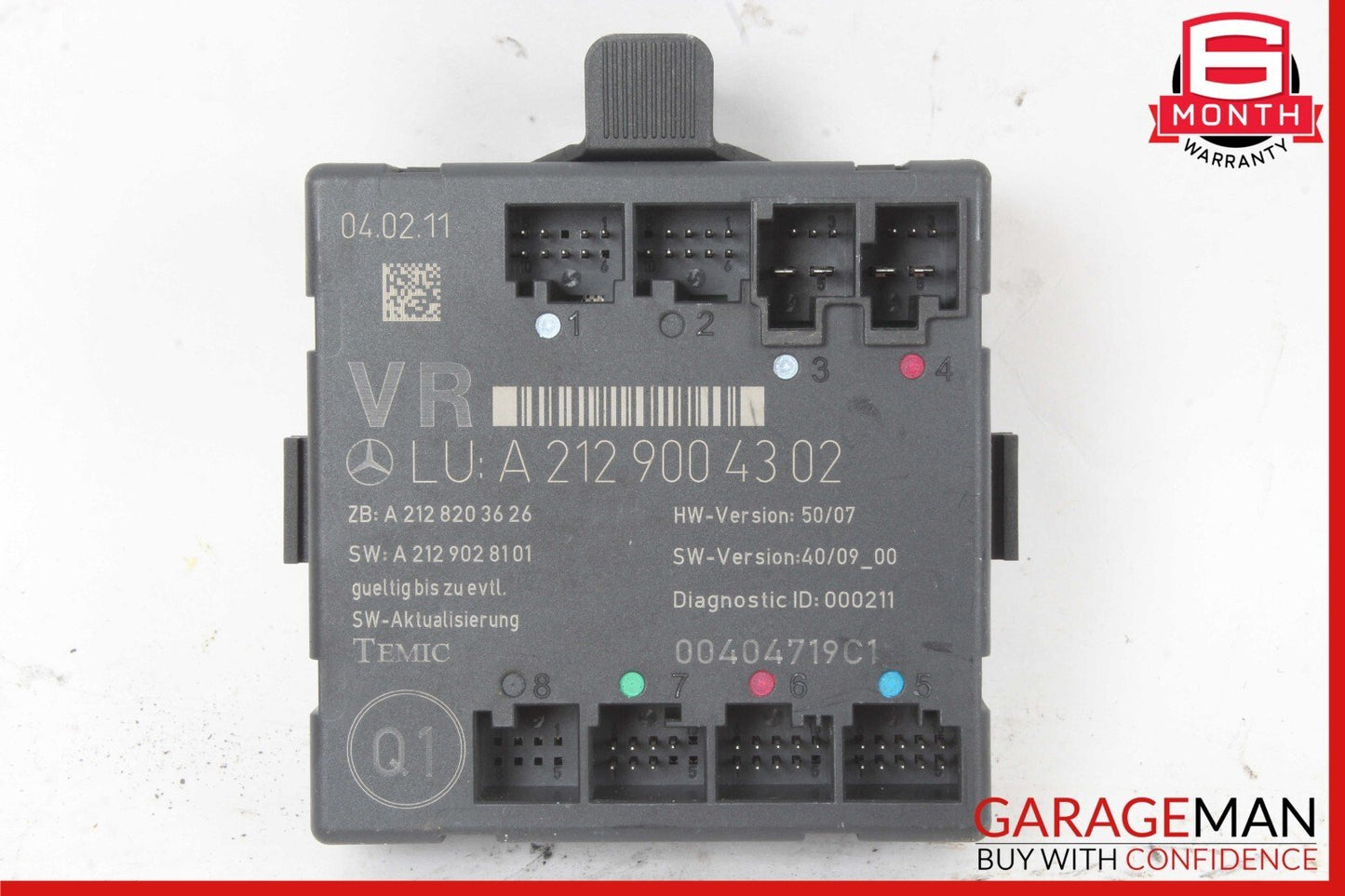 08-18 Mercedes W212 E350 E550 C250 Front Right Side Door Control Module Unit OEM