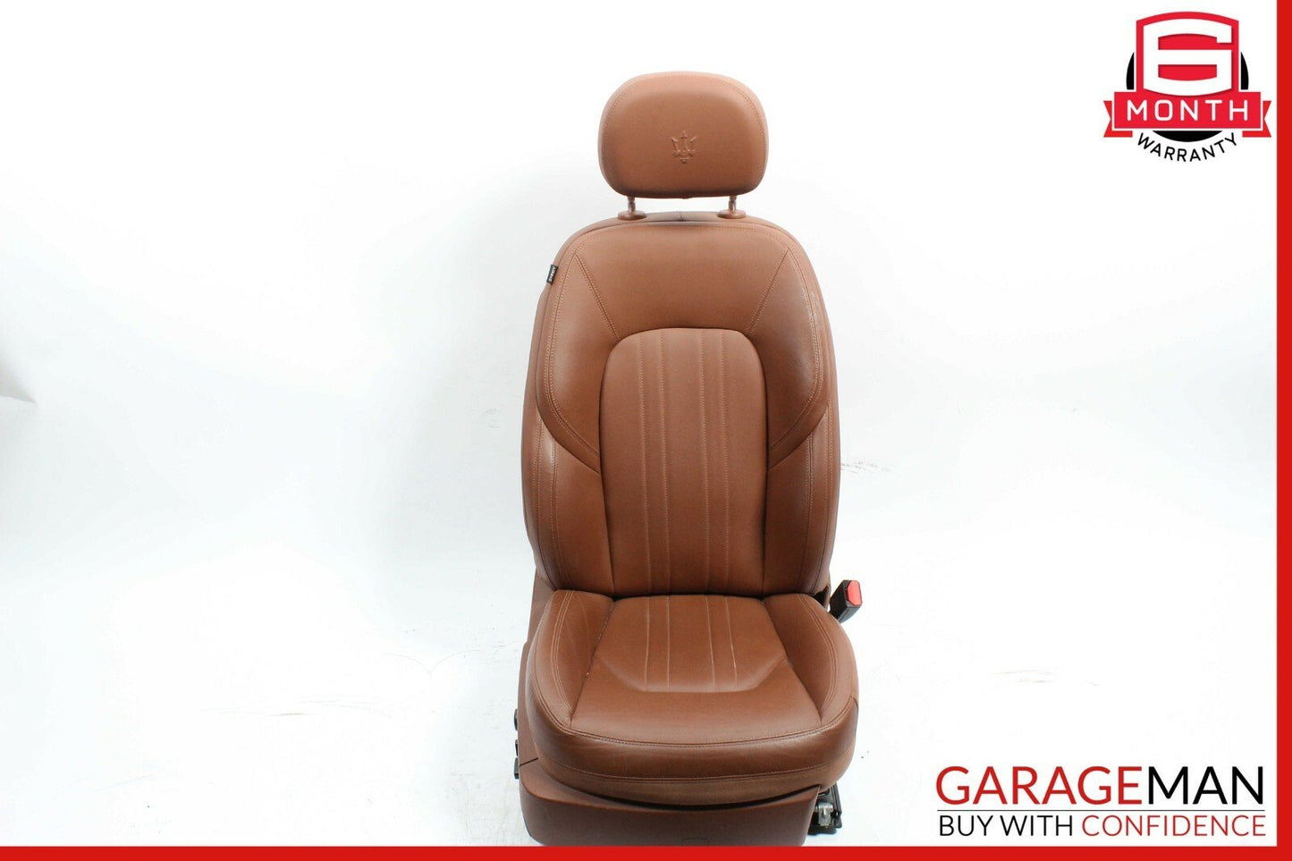 14-17 Maserati Ghibli Front Right Side Complete Seat Cushion Assembly Brown