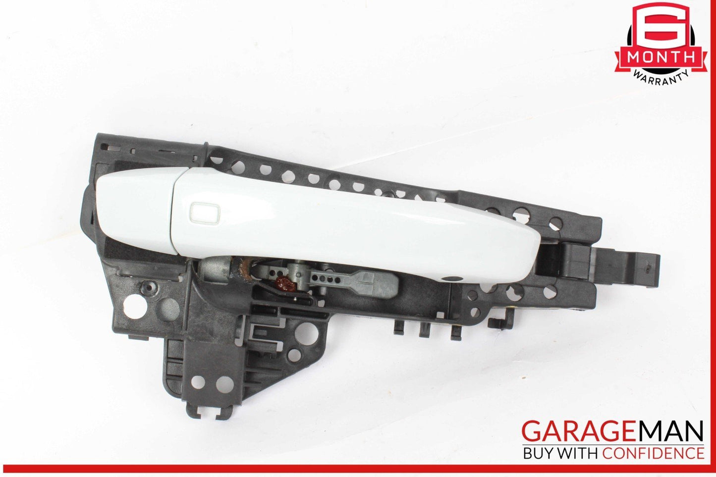 17-24 Audi Q7 Right Passenger Side Exterior Door Handle White 4M0837886A OEM