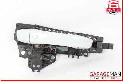 17-24 Audi Q7 Right Passenger Side Exterior Door Handle White 4M0837886A OEM