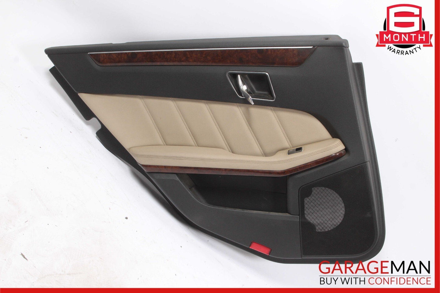 10-13 Mercedes W212 E550 Rear Left Side Interior Door Panel Assembly Beige