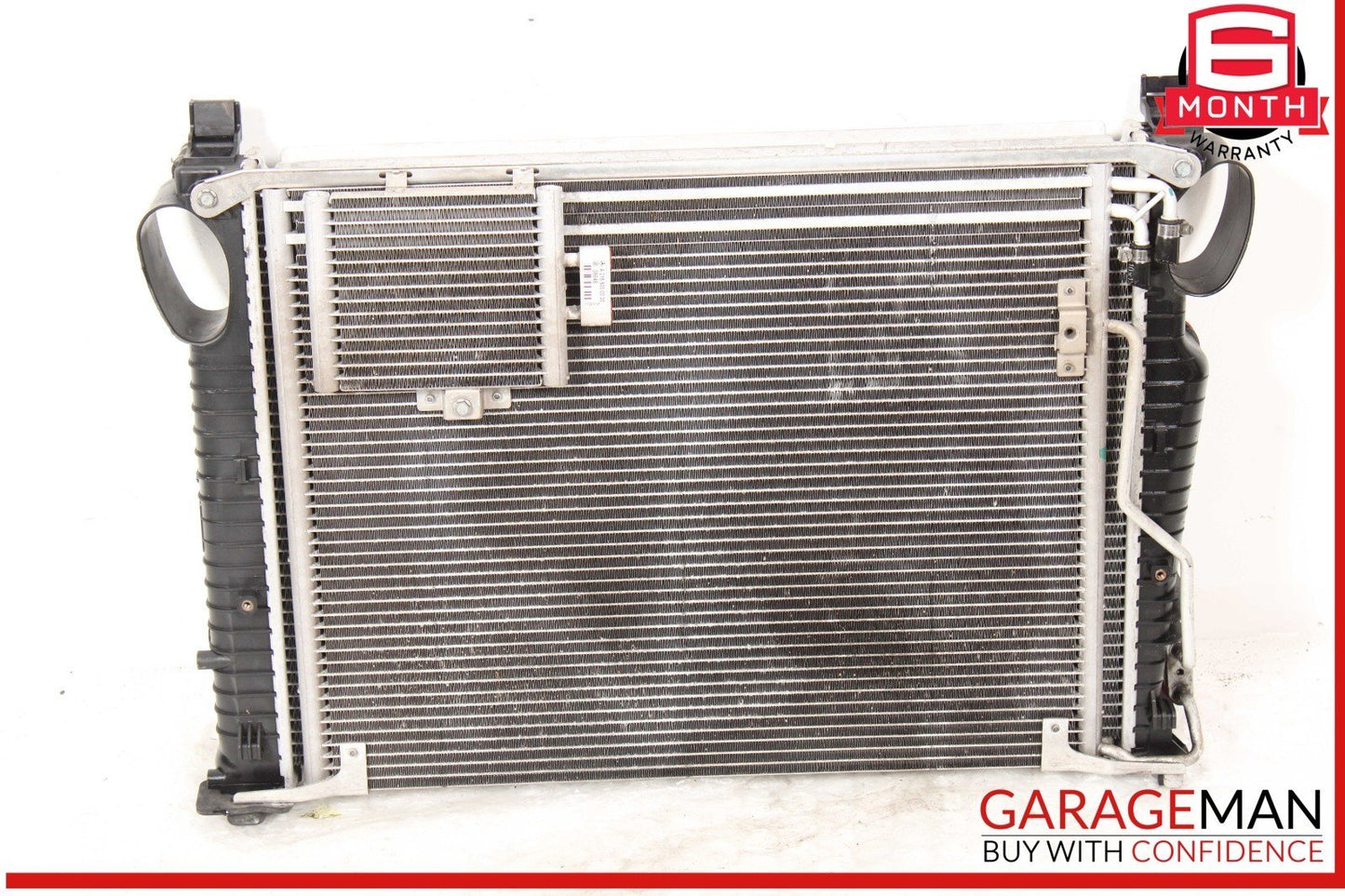 03-08 Mercedes R230 SL500 Engine Radiator A/C AC Air Condenser Oil Cooler Assy