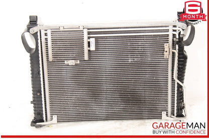 03-08 Mercedes R230 SL500 Engine Radiator A/C AC Air Condenser Oil Cooler Assy
