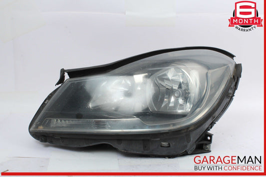 12-14 Mercedes W204 C250 Front Left Side Headlight Head Light Lamp Halogen OEM
