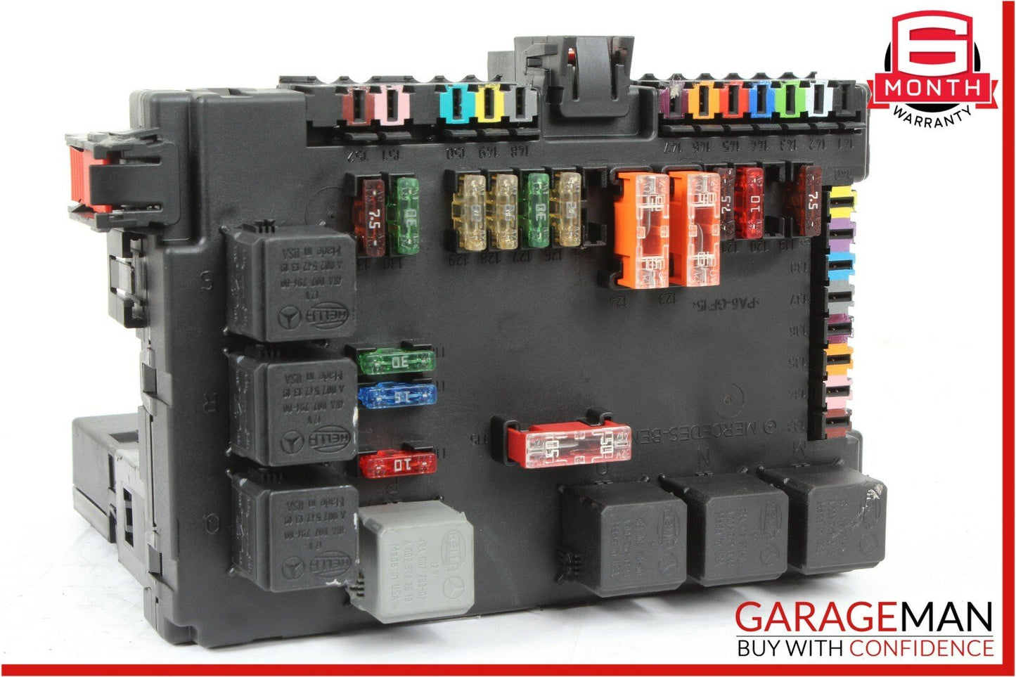 07-09 Mercedes S550 CL600 CL65 AMG Rear Trunk SAM Fuse Relay Box Module Assembly