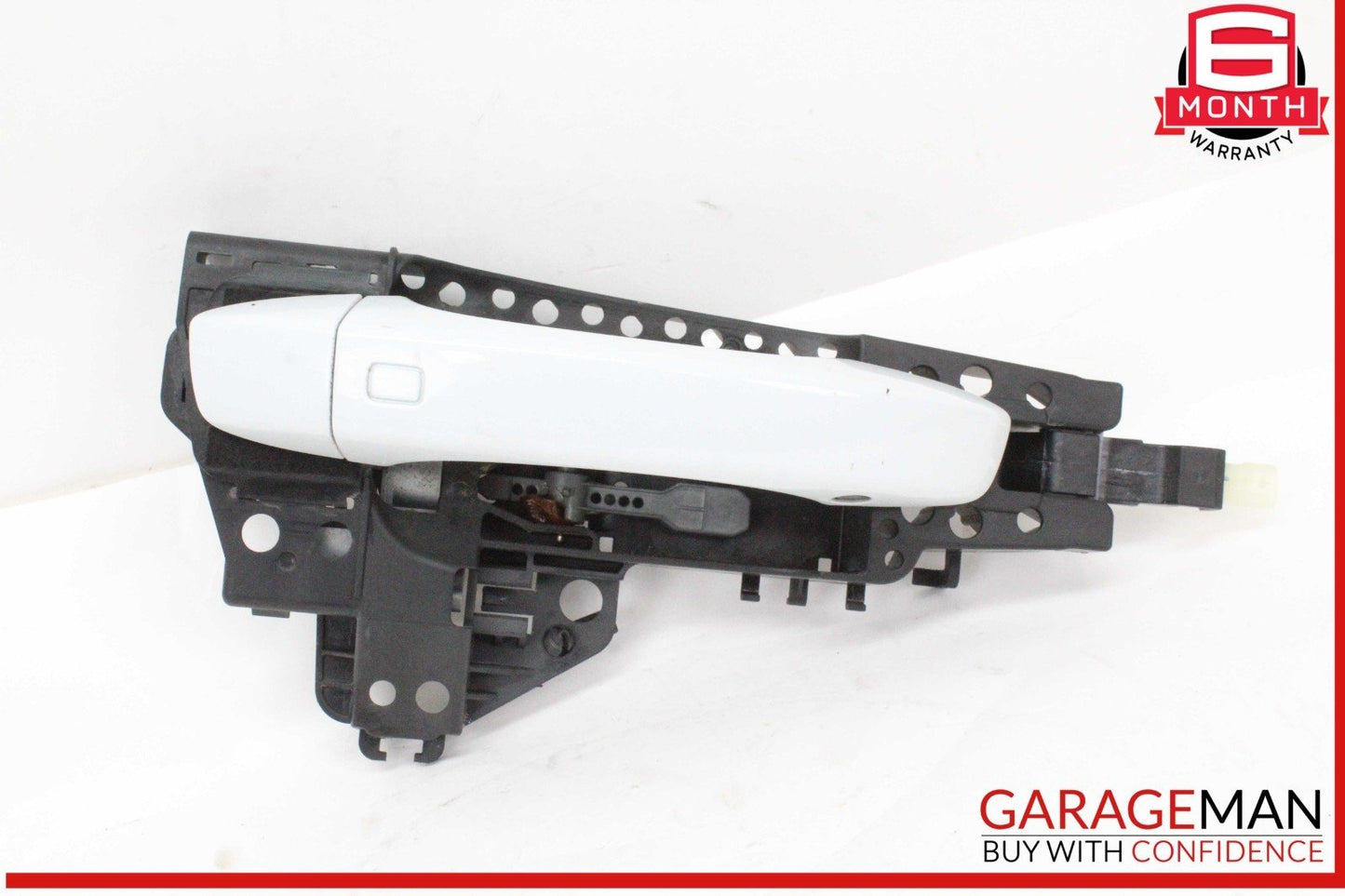 17-24 Audi Q7 Right Passenger Side Exterior Door Handle White 4M0837886A OEM