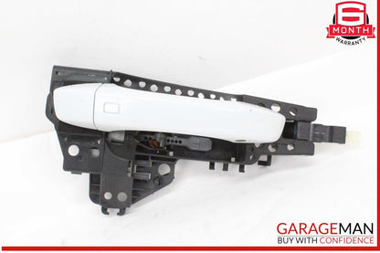 17-24 Audi Q7 Right Passenger Side Exterior Door Handle White 4M0837886A OEM