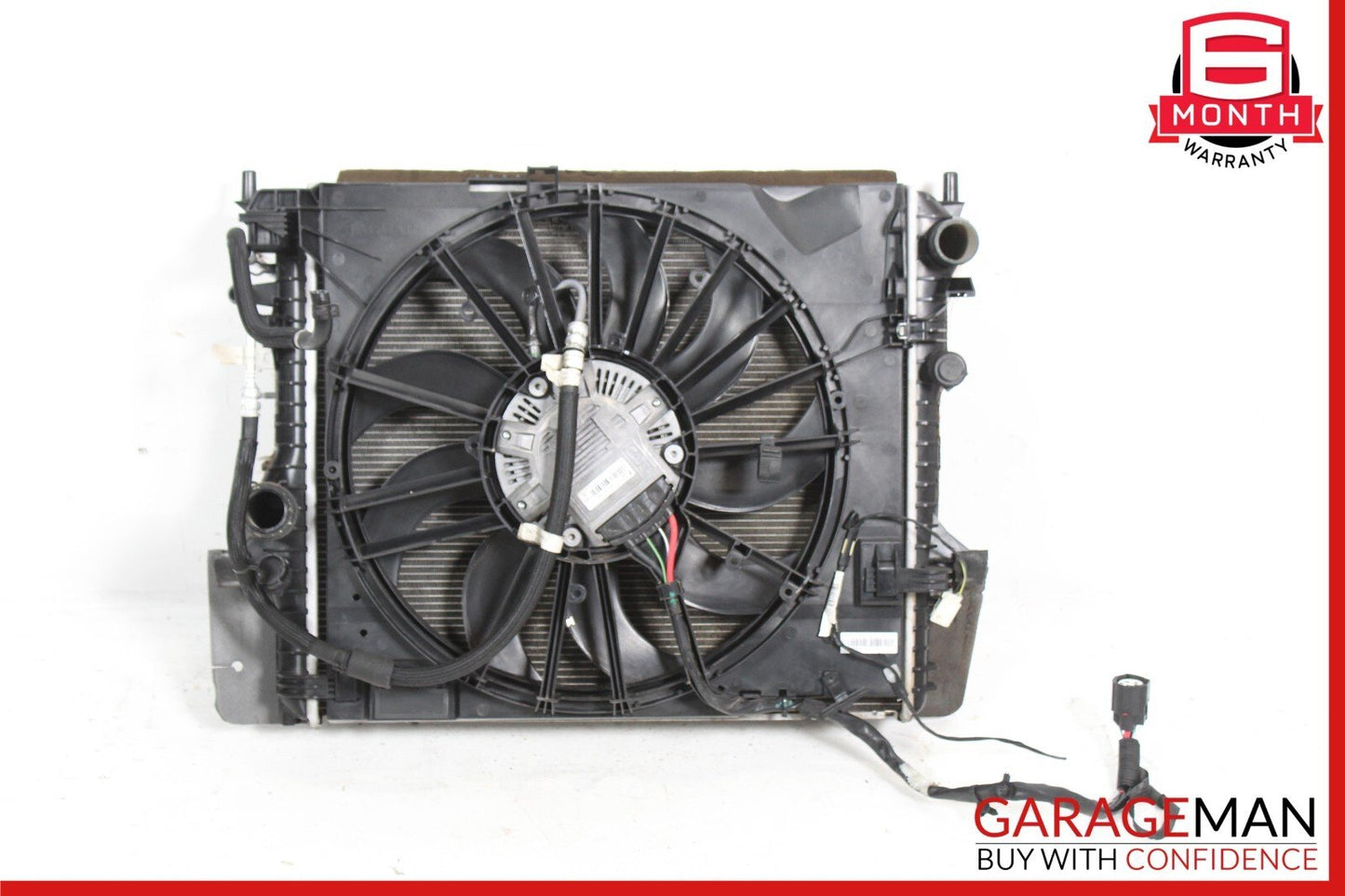 10-19 Jaguar XF X150 XKR XJ Engine Motor Cooling Radiator Fan Assembly OEM