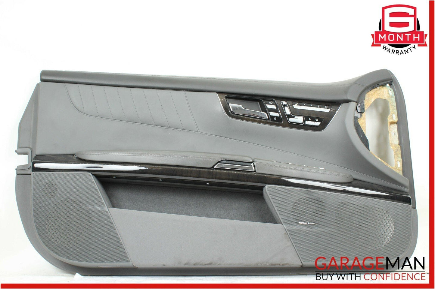 07-09 Mercedes W216 CL600 Front Left Side Complete Interior Door Panel Grey OEM
