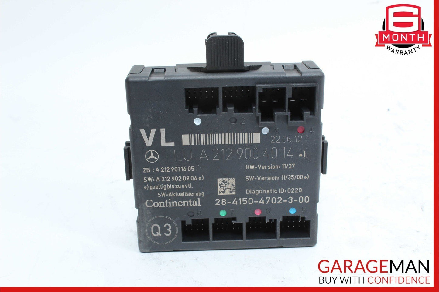 08-18 Mercedes SLK250 CLS500 C250 E350 Front Left Side Door Control Module Unit