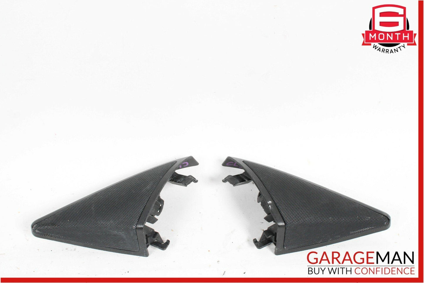06-11 Mercedes W219 CLS500 Front Left & Right Door Tweeter Speaker Trim Set OEM