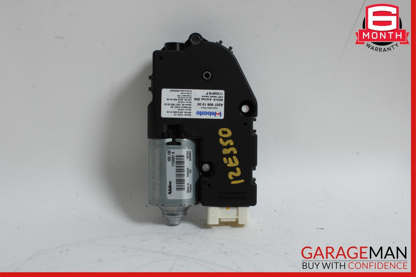 10-17 Mercedes W212 E350 E550 Panoramic Sunroof Sun Roof Motor 2079061000 OEM
