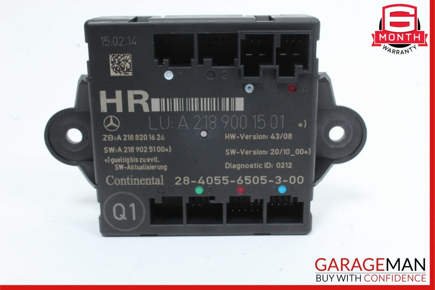 08-18 Mercedes GLK350 E550 C300 C250 Rear Right Side Door Control Module Unit