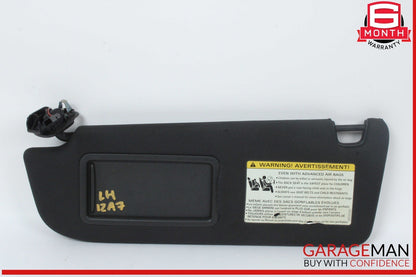 12-18 Audi A7 A6 Front Left Driver Side Sun Visor Sunvisor Black OEM