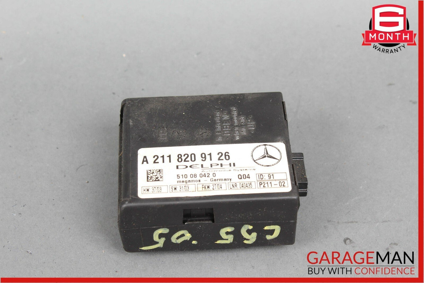 Mercedes W203 C55 AMG SL550 CLK320 Anti Theft Alarm Control Module Unit OEM