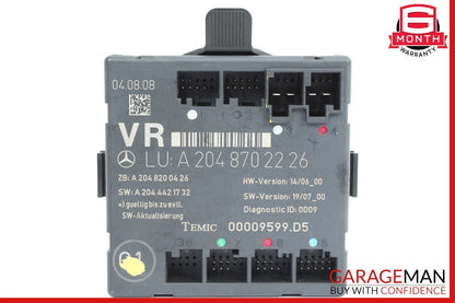 08-14 Mercedes W204 C280 Front Right Passenger Side Door Control Module Unit OEM