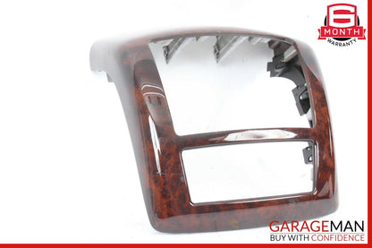 07-13 Mercedes W221 S550 S63 AMG Center Console Rear AC Control Trim Bezel Wood