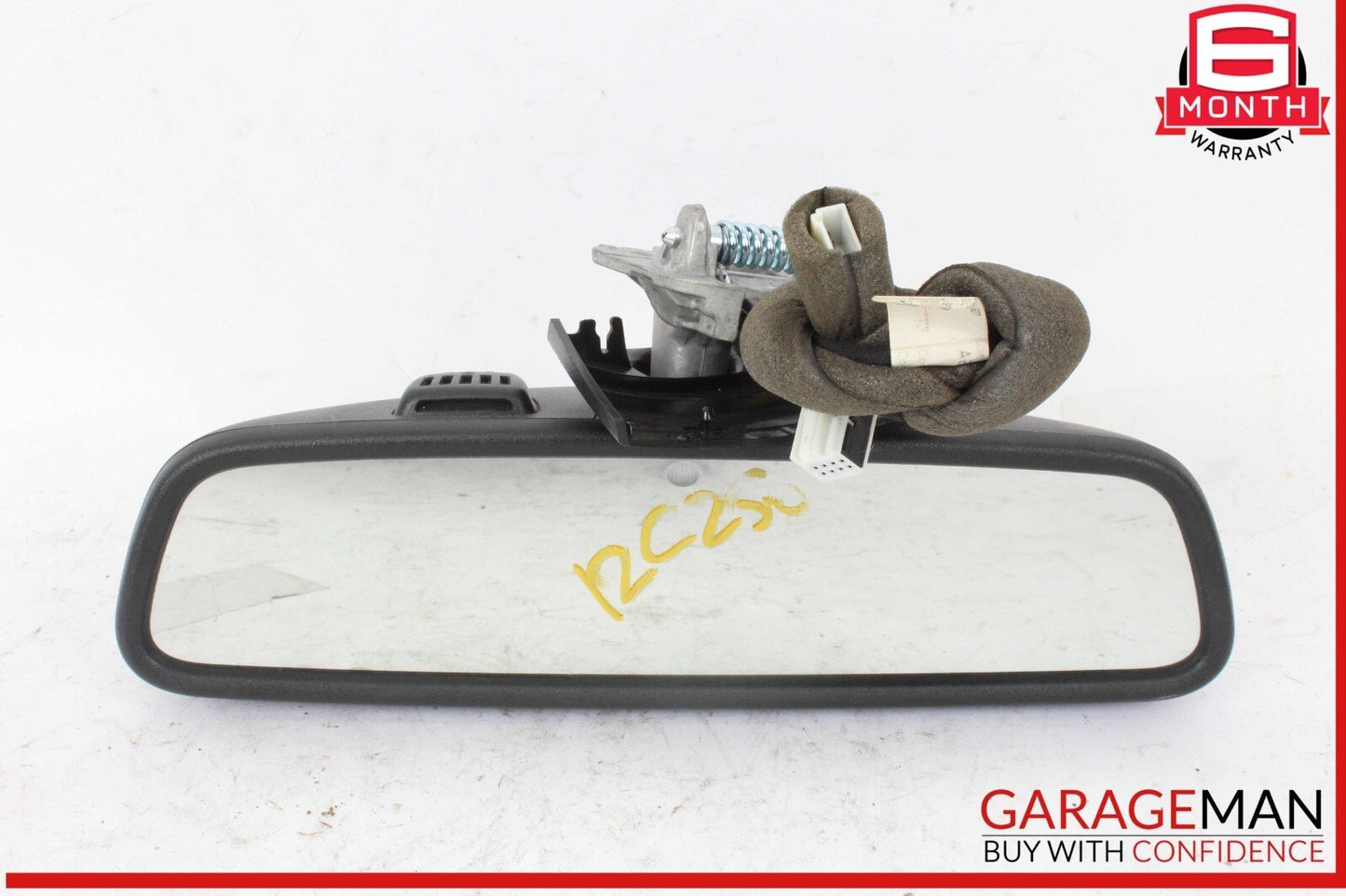 12-17 Mercedes W204 C250 C300 E350 Top Upper Interior Rear View Mirror Black OEM