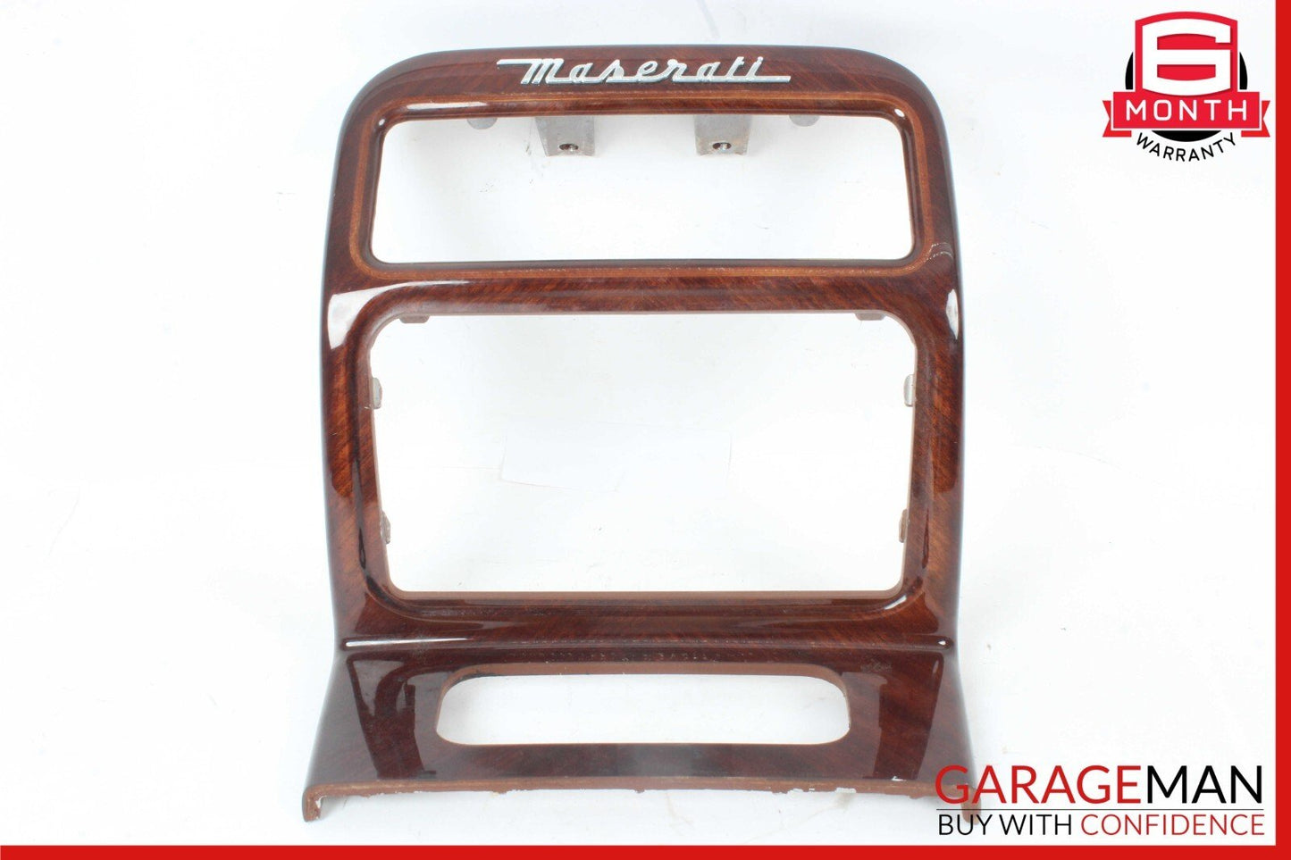 03-13 Maserati Quattroporte M139 Center Console Rear AC Control Trim Bezel Wood