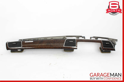11-18 Audi A8 Dash Board Dashboard Panel Trim w/ AC Air Vent Grille OEM