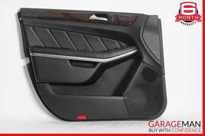 13-16 Mercedes X166 GL450 GL350 Front Left Side Interior Door Panel Assy Black