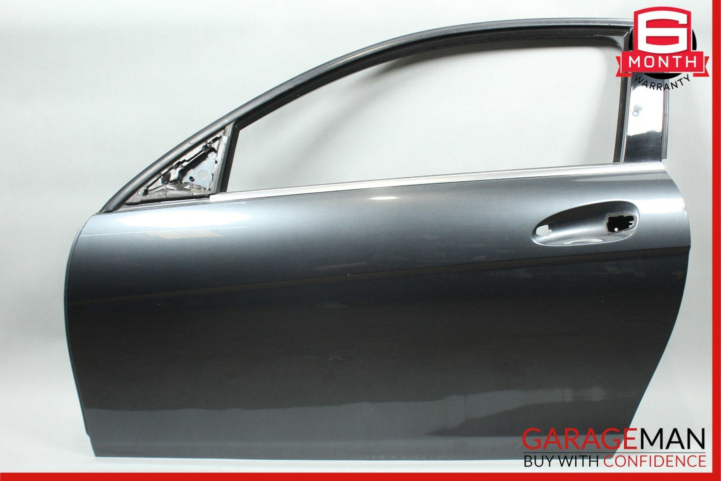 12-14 Mercedes W204 C250 C350 Coupe Front Left Exterior Door Shell Frame Gray