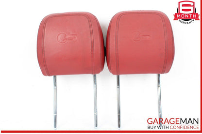 16-23 Jaguar XF XE Front Left and Front Right Side Head Rest Headrest Red OEM