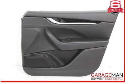 17-20 Maserati Levante M161 Interior Door Panel Front Right Side Black OEM
