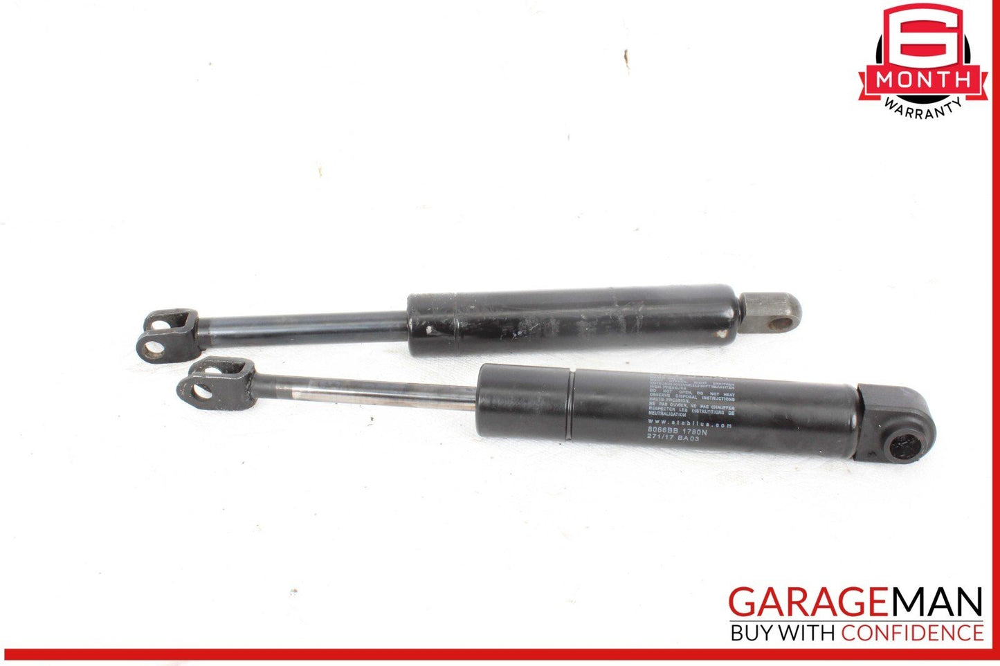 88-93 Mercedes W124 300TE Left & Right Trunk Luggage Shock Lift Cylinder Set OEM