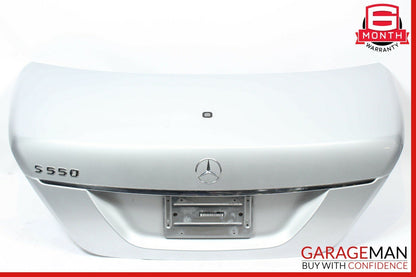 07-13 Mercedes W221 S550 S63 AMG Rear Trunk Lid Deck Shell Panel Cover Silver