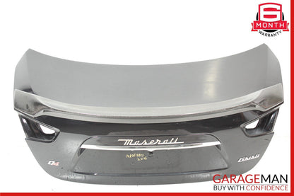 14-20 Maserati Ghibli M157 Trunk Lid Panel Assembly Gray OEM